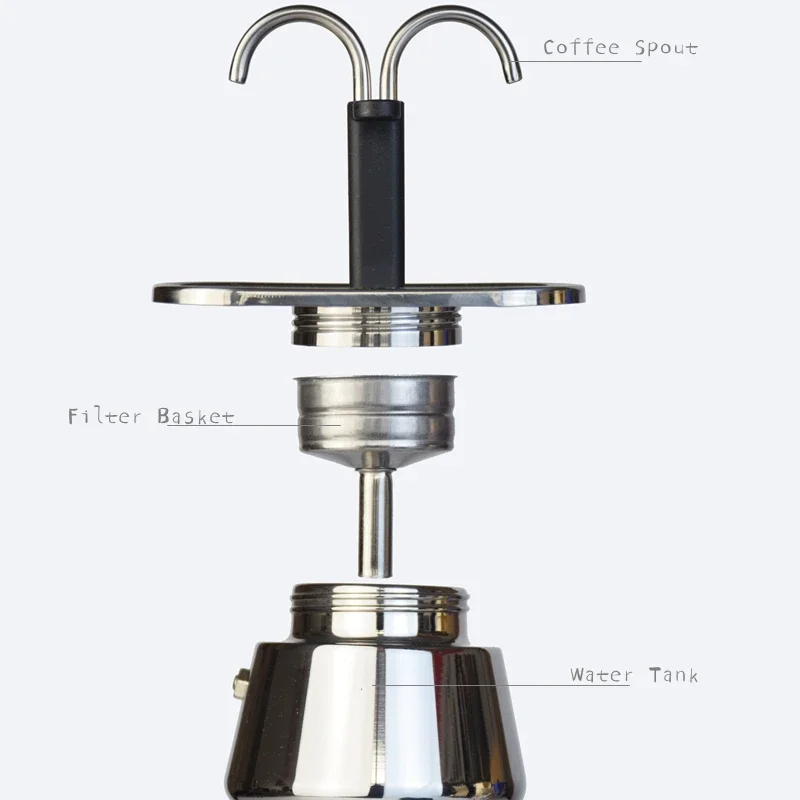 200ML Mini Moka Pot Double Tub - đánh giá và giá Coffee Equipment For Home