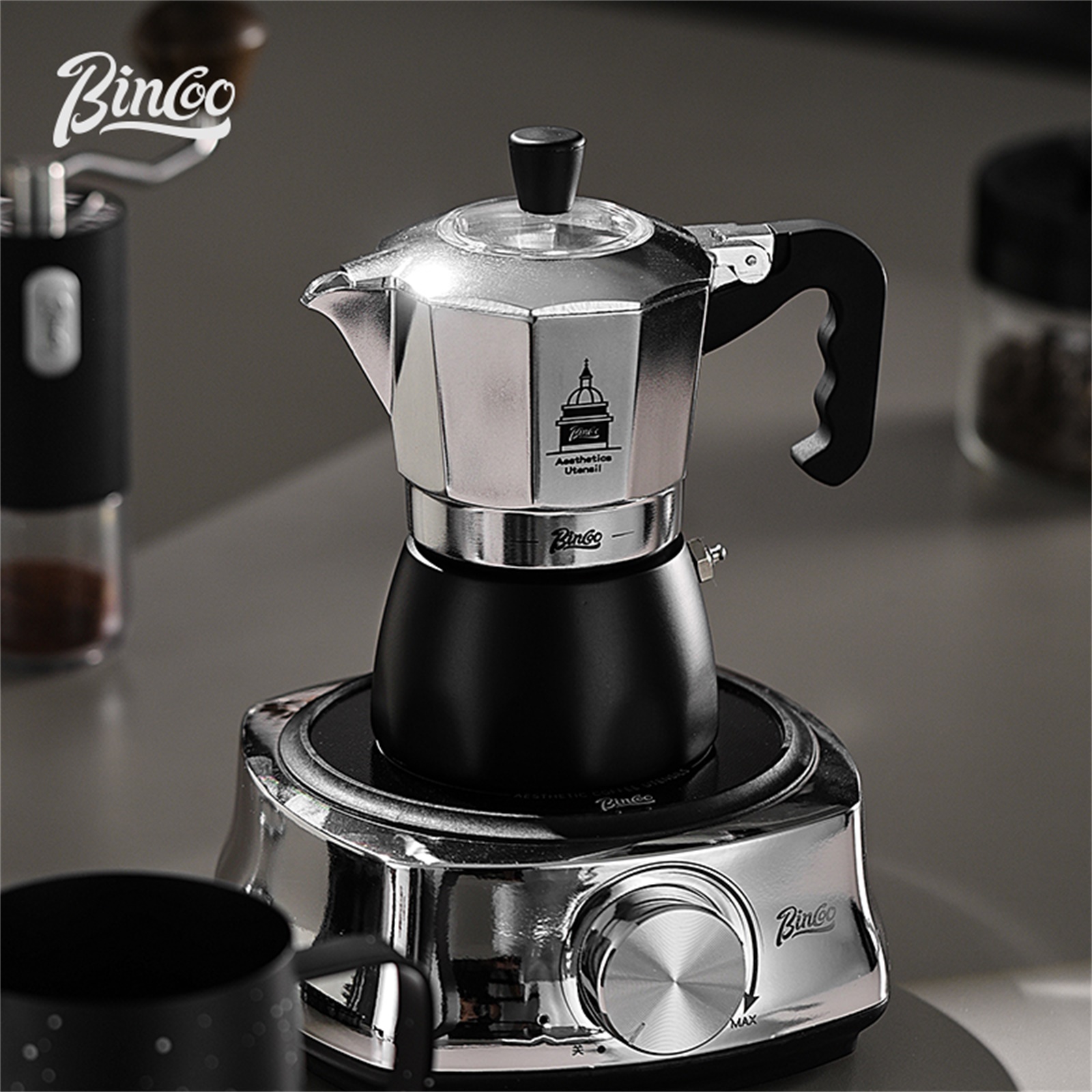 BINCOO Double Valve Moka Pot，E - đánh giá và giá Coffee Equipment For Home