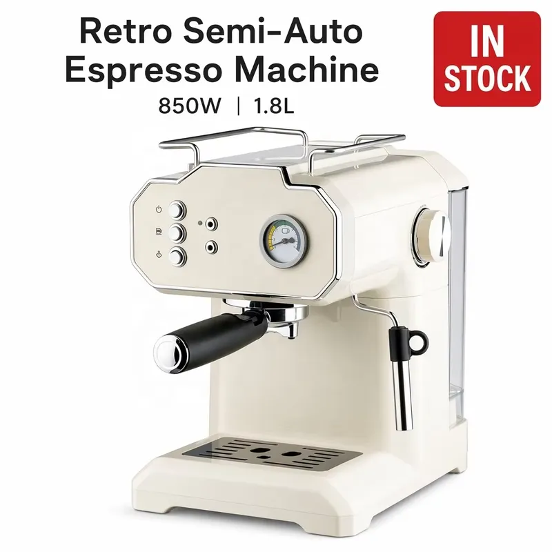Retro Semi Automatic Espresso  - đánh giá và giá Pressure Gauge Espresso