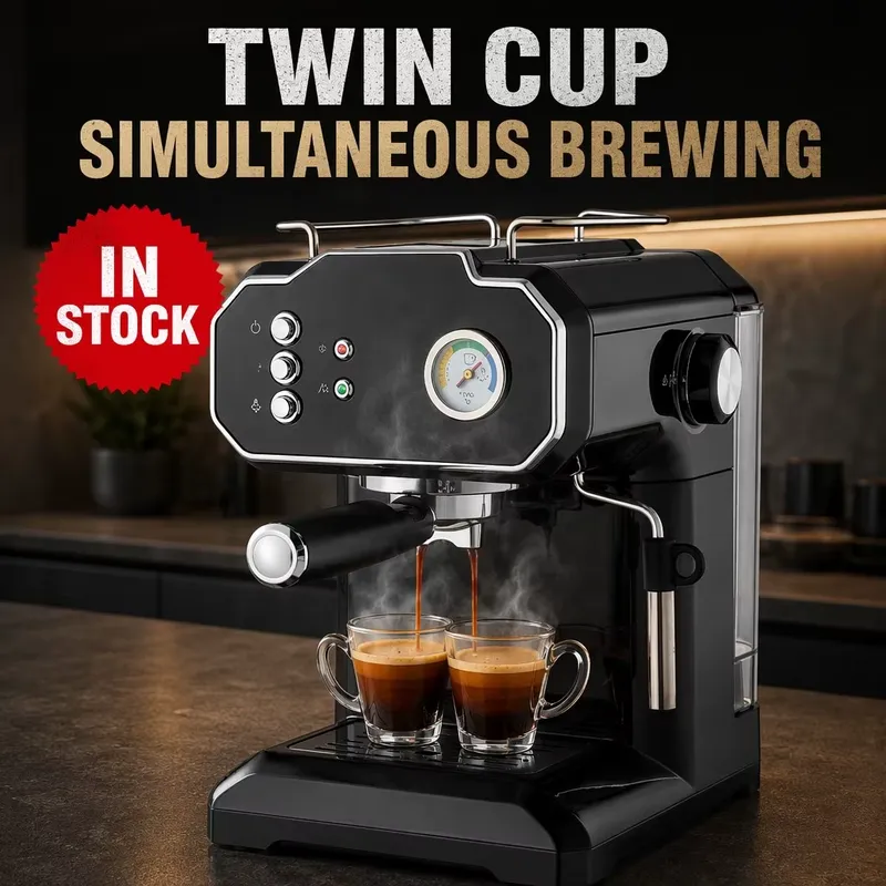 Retro Semi Automatic Espresso  - đánh giá và giá Pressure Gauge Espresso