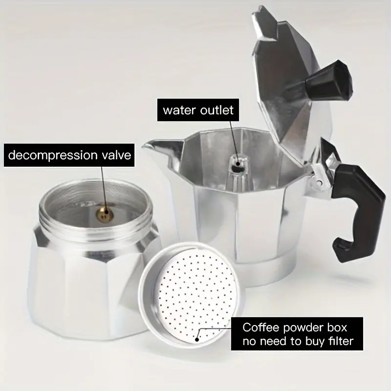 Classic Aluminum Moka Pot 50-3 - đánh giá và giá Coffee Equipment For Home